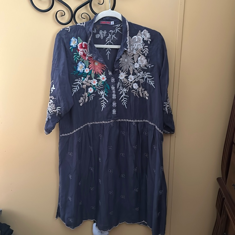 Gently used Johnny Was tunic dress